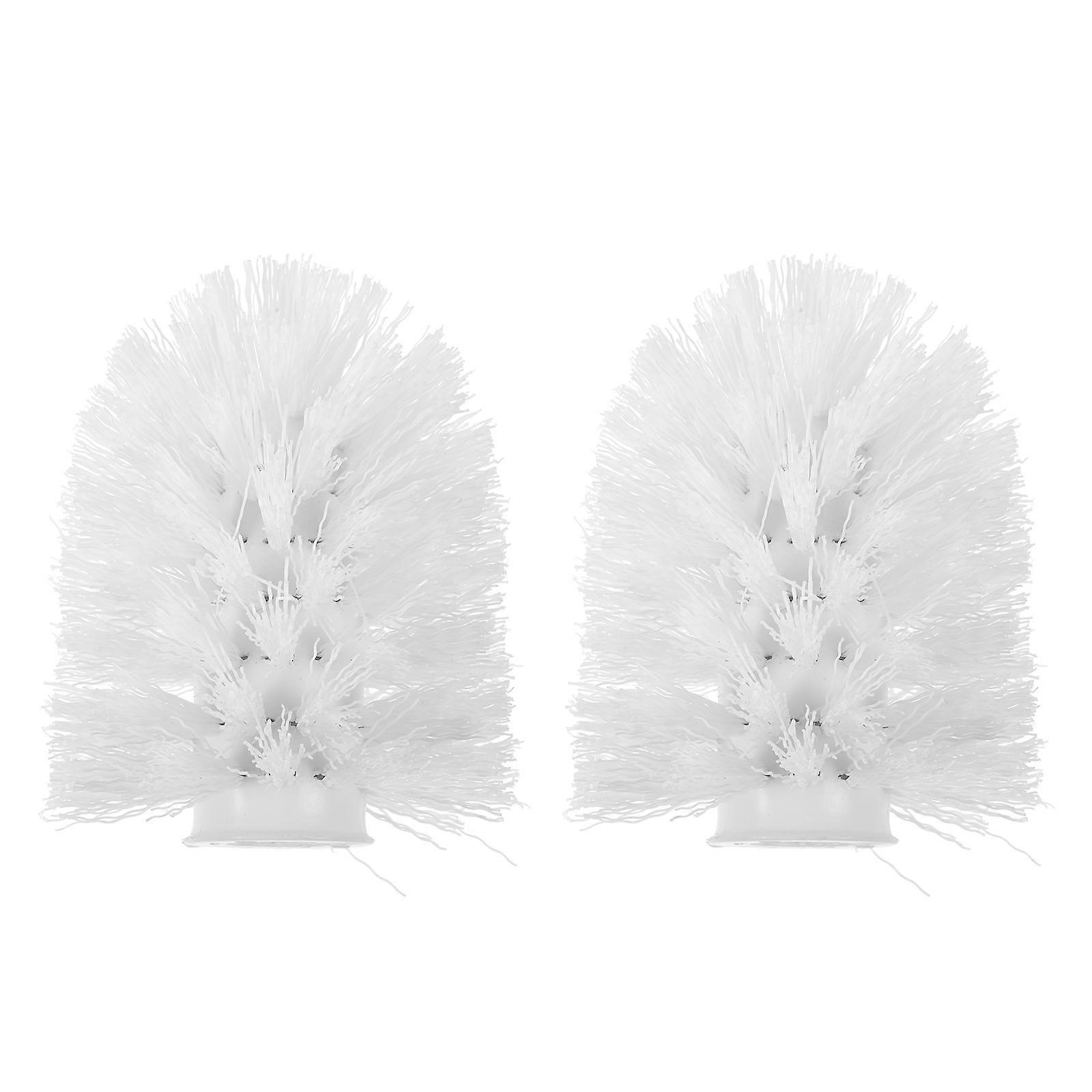 Accessories Toilet Brush Head for Cleaning 4Pcs Replacement White