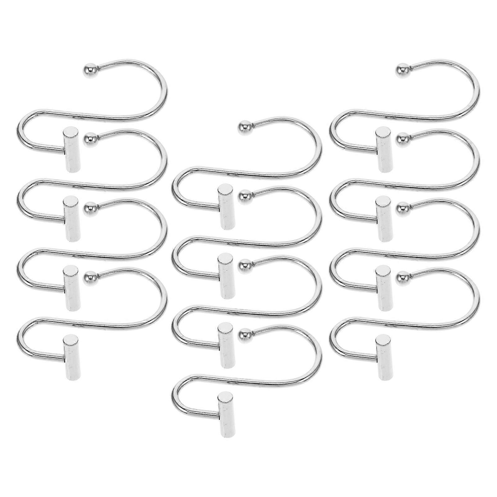 Shower Curtain Hooks 36 Pcs Lightweight And Sturdy For Bathroom Use Classic Design