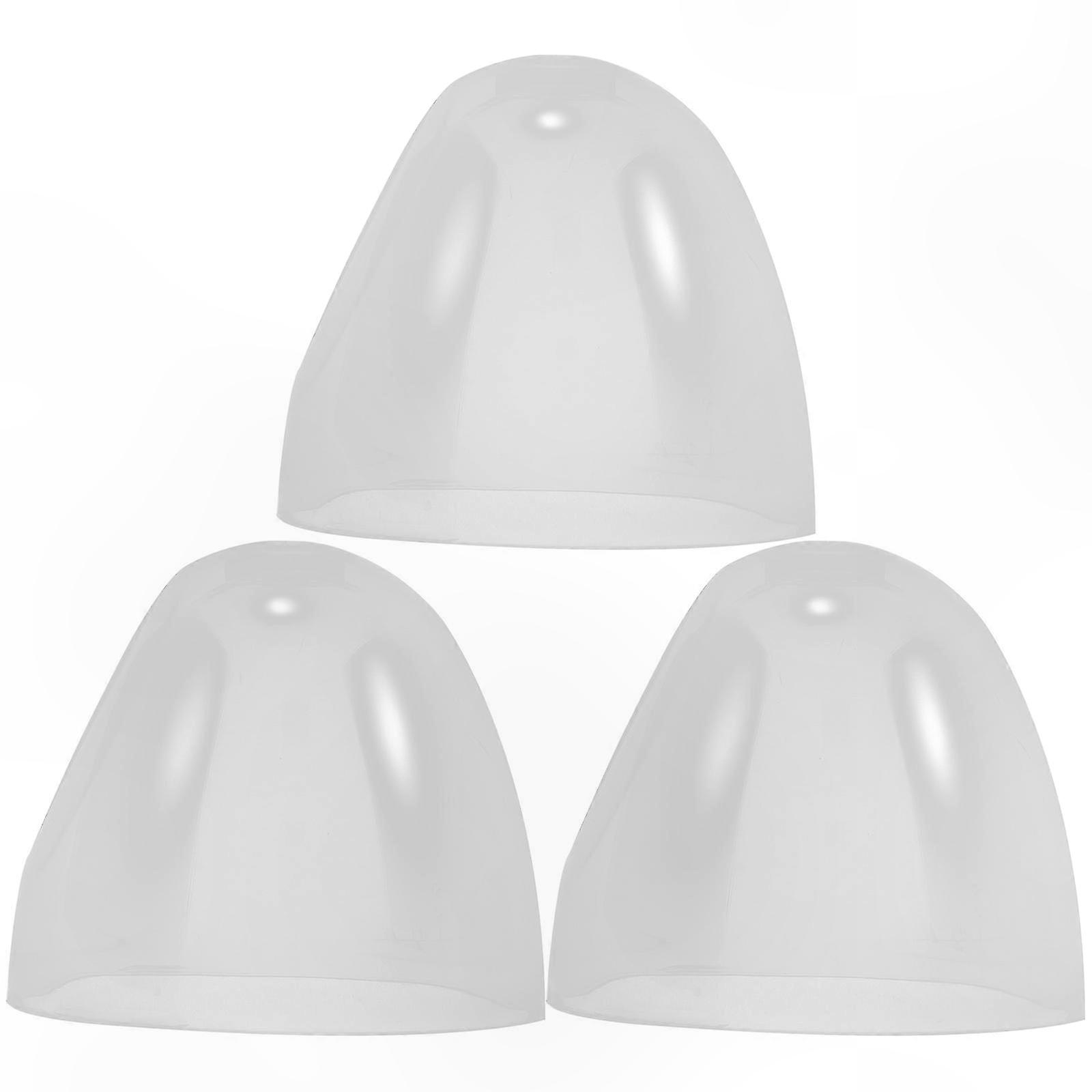 3-Pack Transparent Bottle Caps for Baby Feeding Bottles Replacement Lids