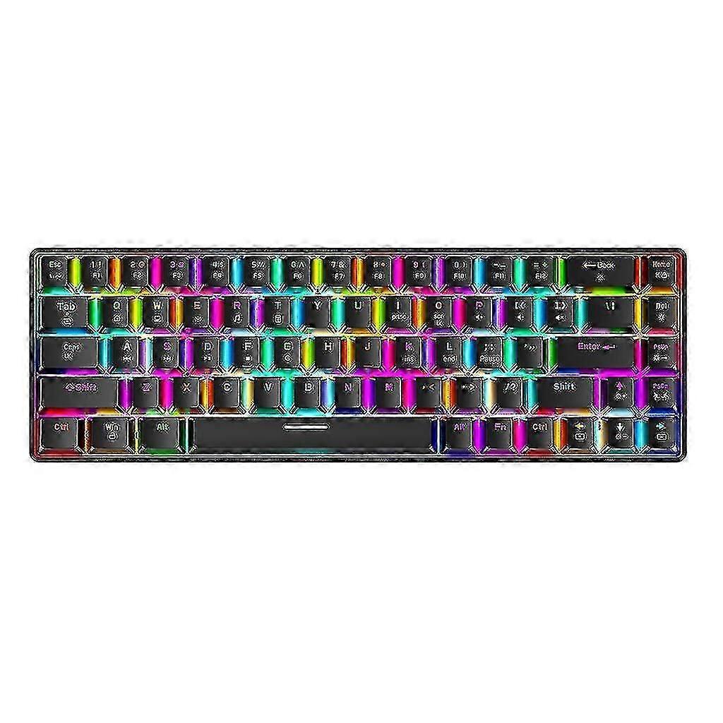 Usb Wired Gaming Keyboard Compatible With Creative 68 Key Scientific Layout Rgb Backlit