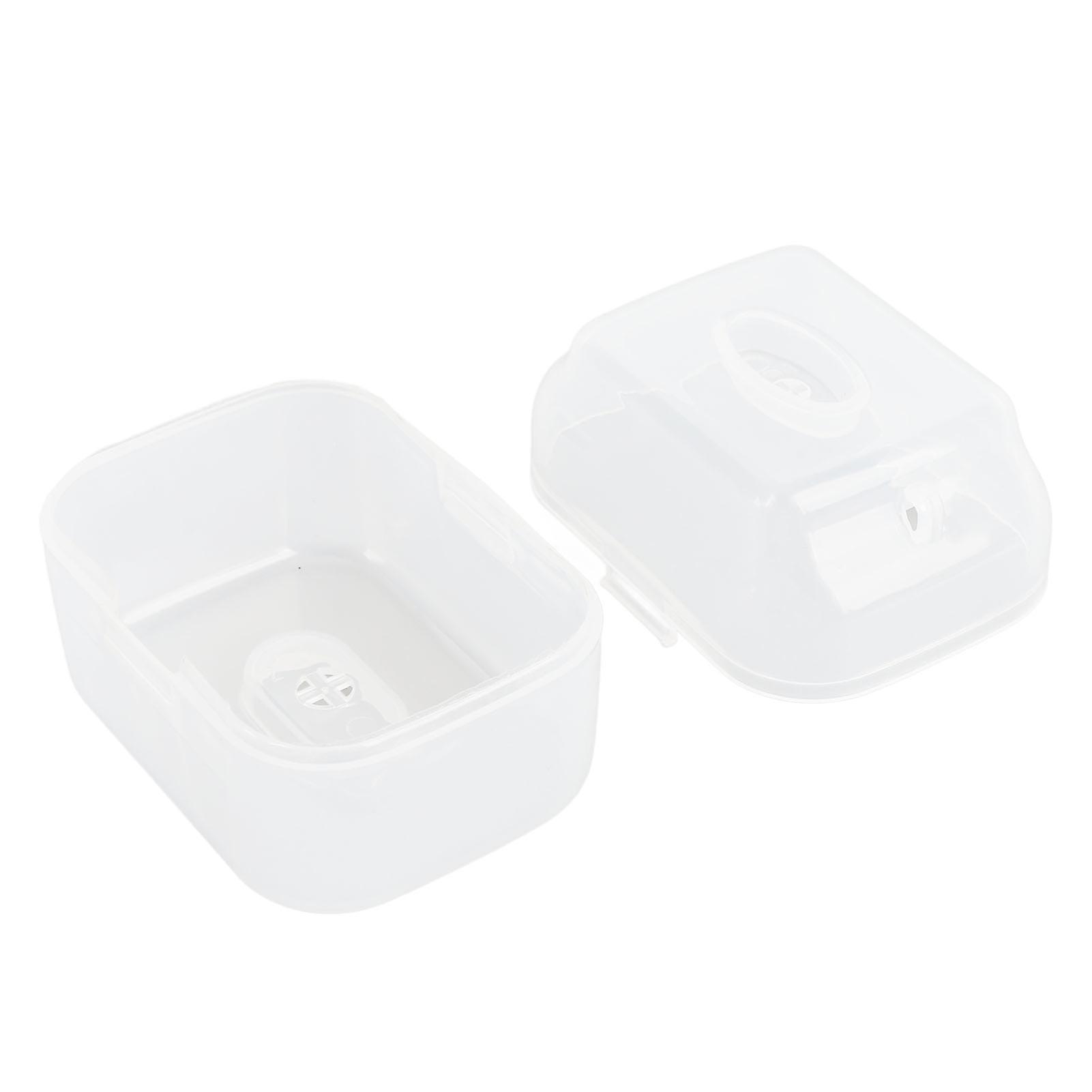 Diving Mouthpiece Storage Box Portable Plastic Case 7.5x6x5.5cm