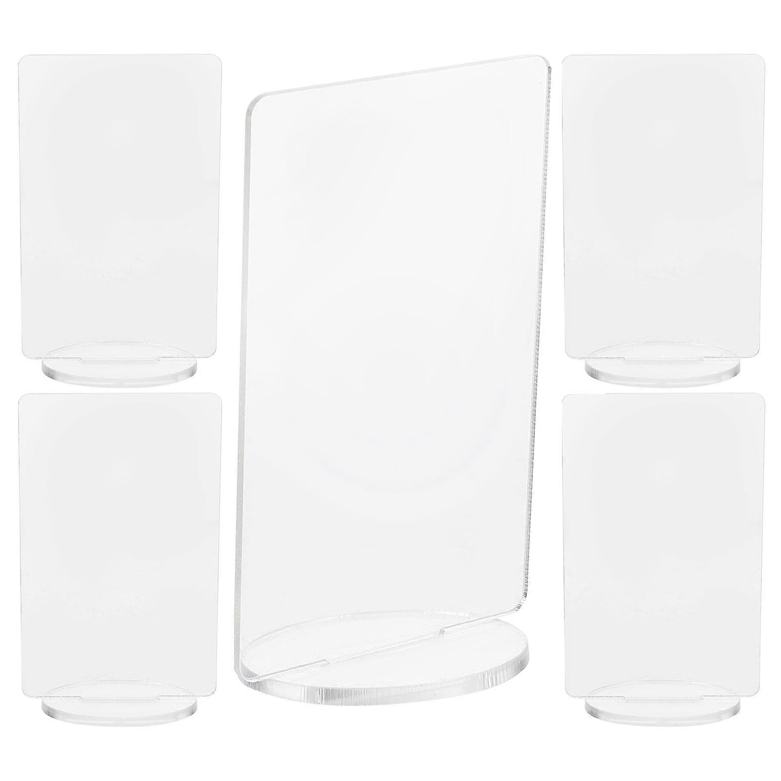 Clear Acrylic Wedding Place Cards for Table Seating 5Pcs Pack