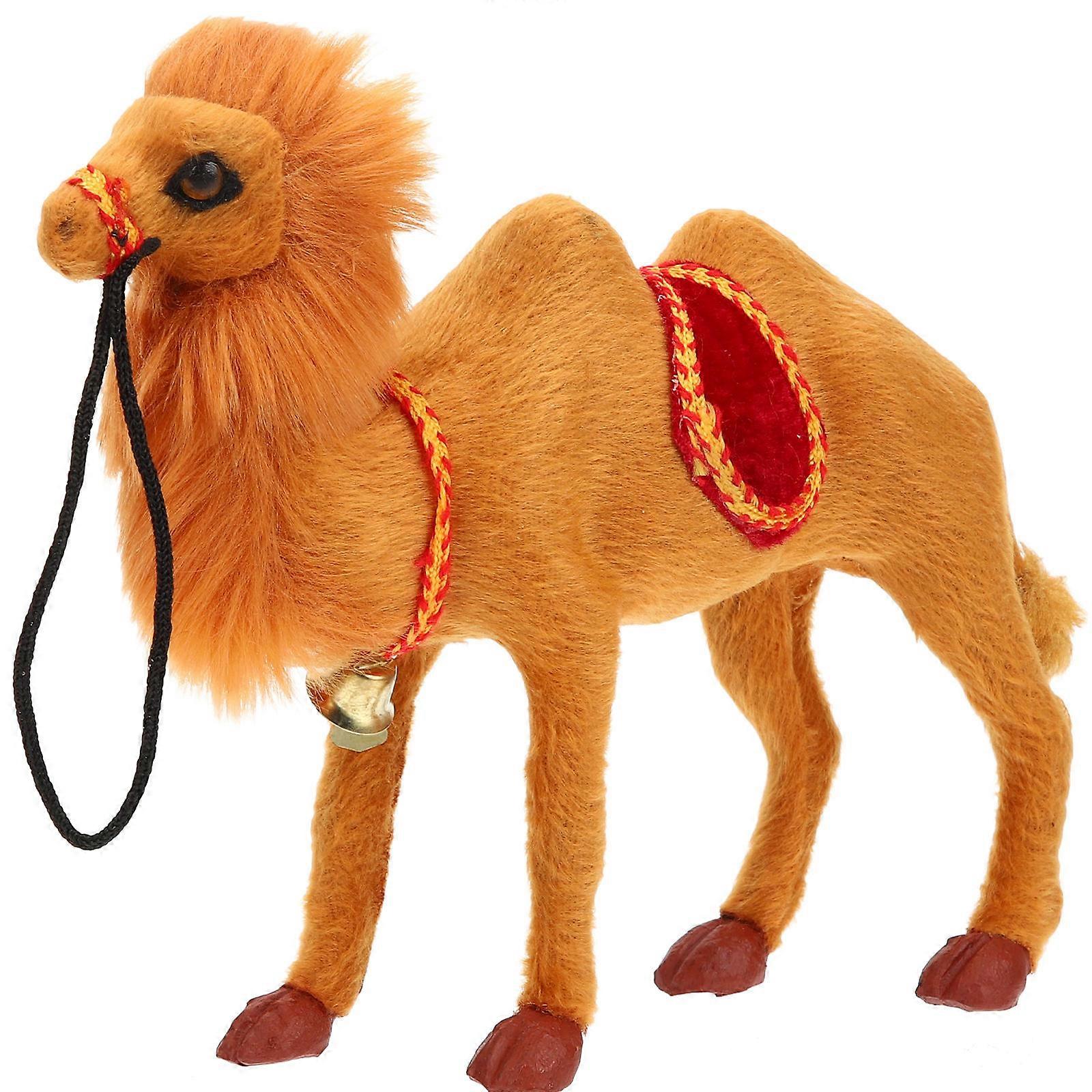 Desert Animal Camel Figurine for Decoration 2Pcs Realistic Table Ornament