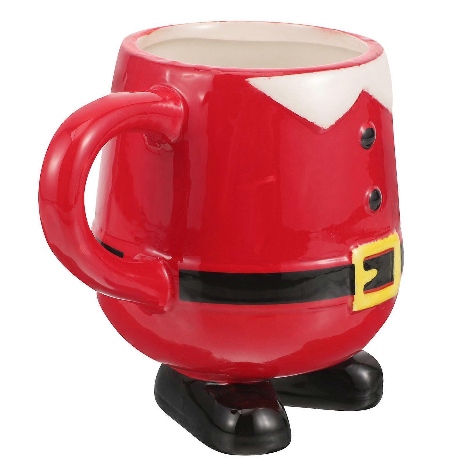 Cute Shape Christmas Mug Set 5Pcs Made Of Ceramic Ideal For Home And Restaurant Use To Enhance Your Beverage Enjoyment