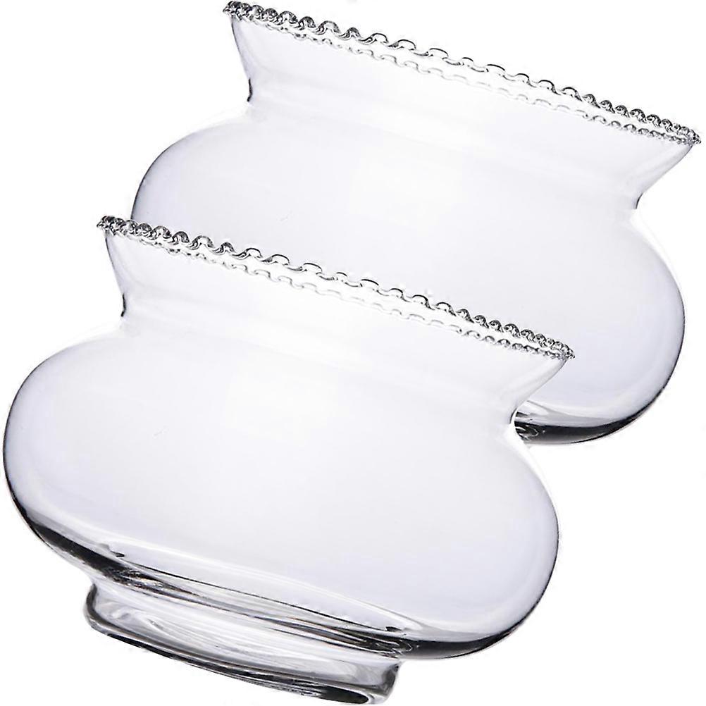 Simple Transparent Fish Bowl Glass for Storage 8Pcs Modern