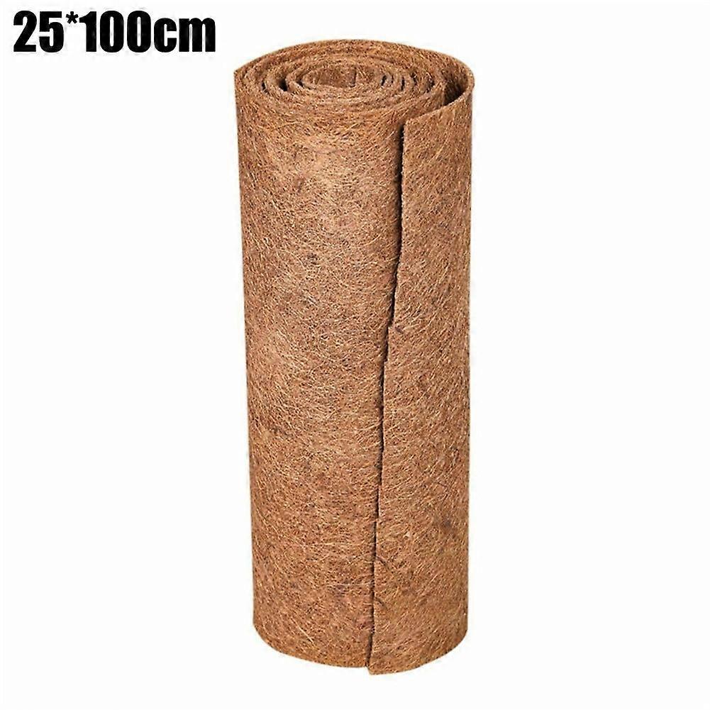 FANJIE 25x100CM Sheet Coconut Palm Mat Cuttable Floor Mat Door Mat Coir Mat Coconut