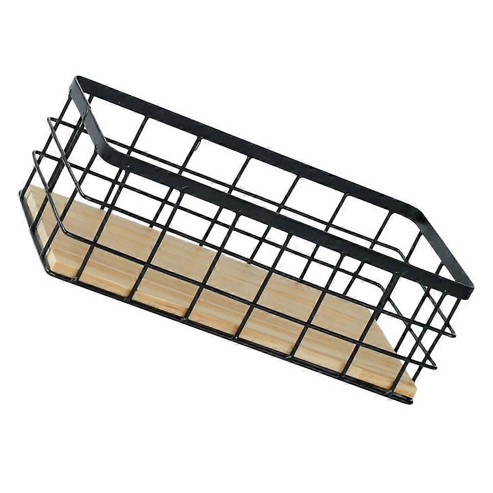 Hollow Storage Container Iron Basket for Storage Use 2Pcs