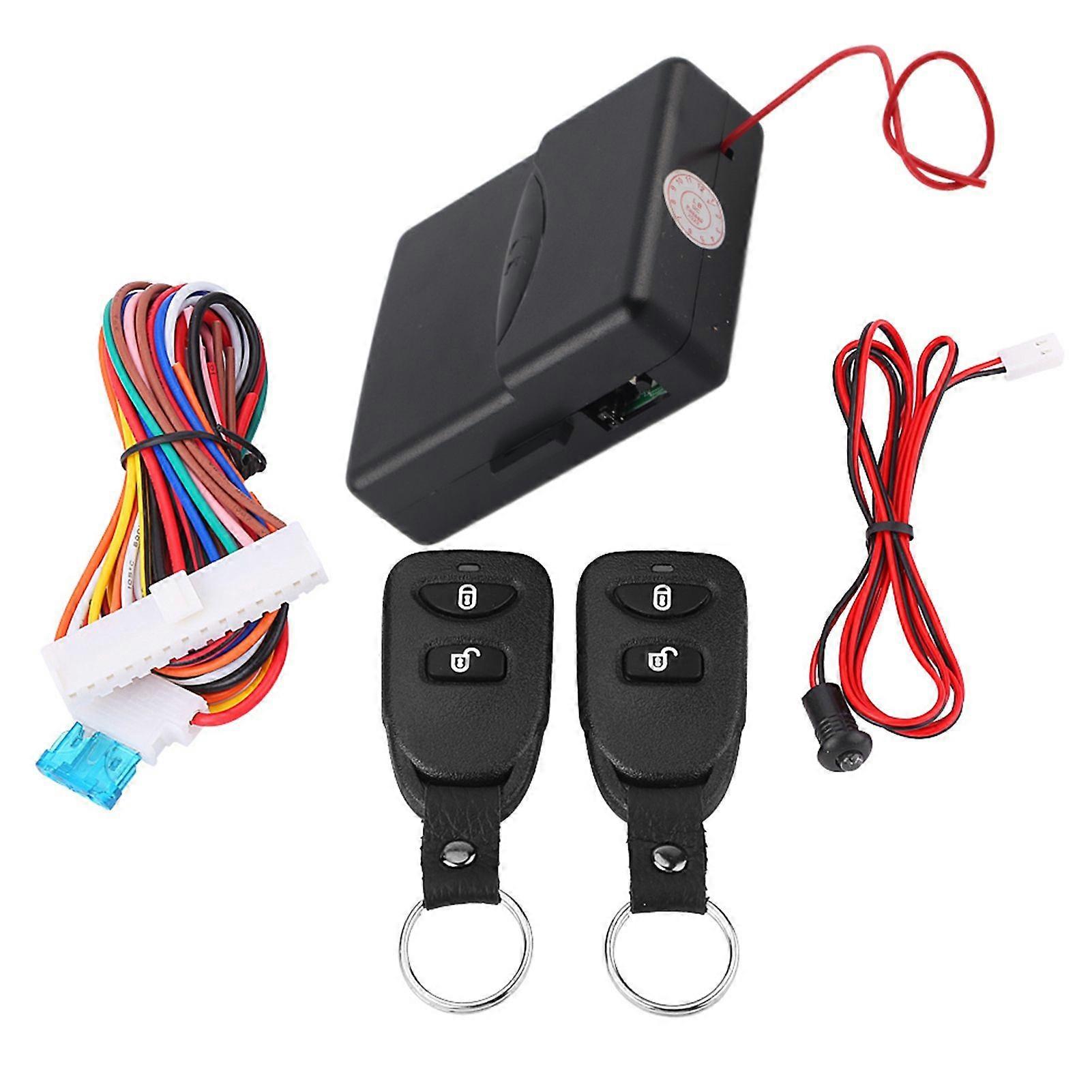 Universal Car Door Lock Keyless Entry System with Trunk Release Remote Central Control Box Kit