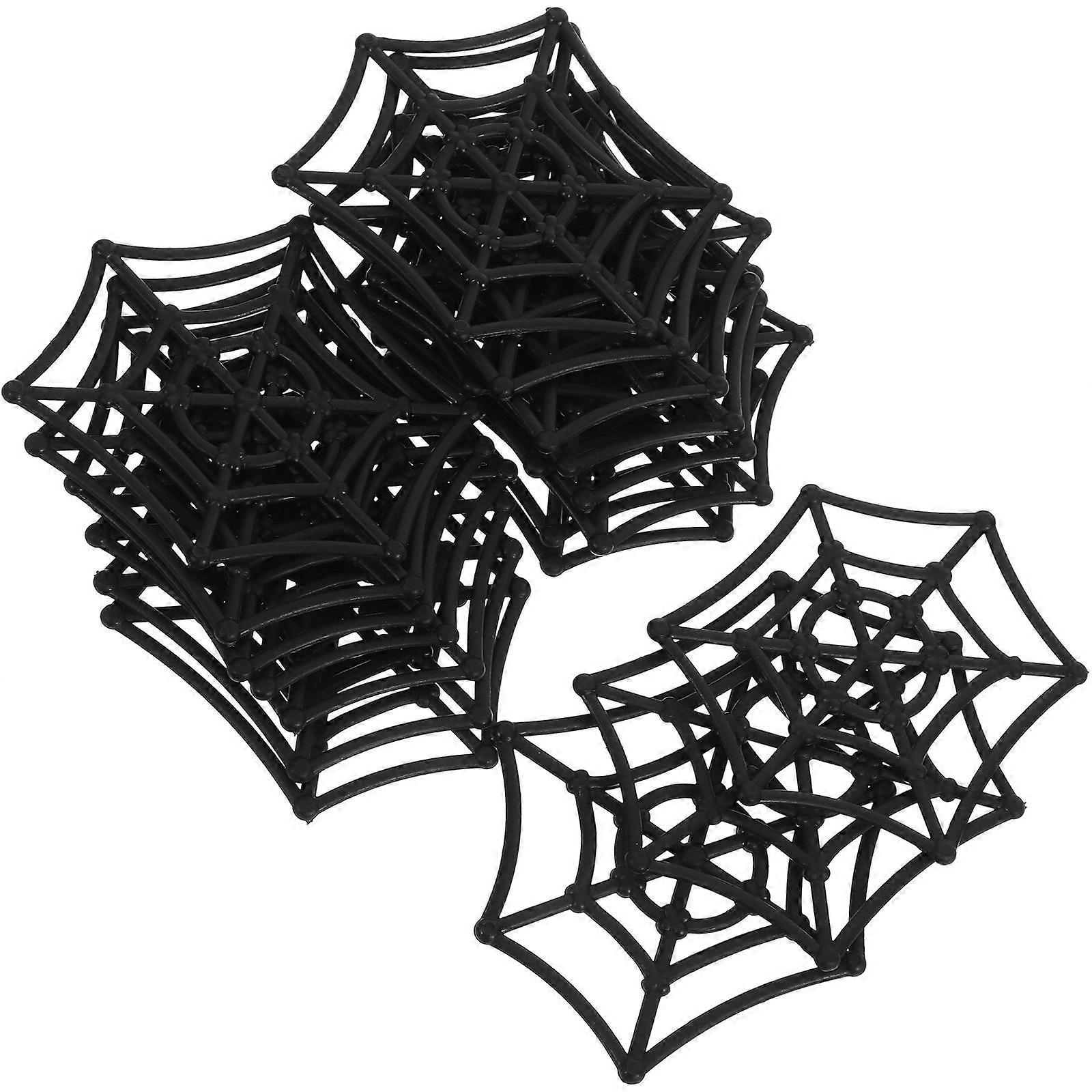Halloween Cobweb Decoration Plastic Spider Web for 100Pcs Layout Props