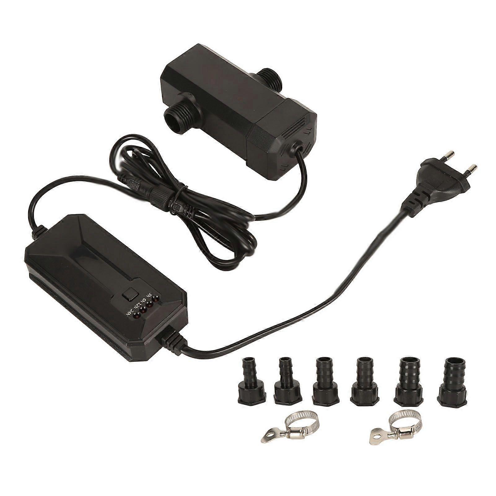 Fish Tank Clean Light 4 Level Timer Function High Light Transmission Algae Removal Aquarium Lamp with 3 Water Outlets EU Plug 220V