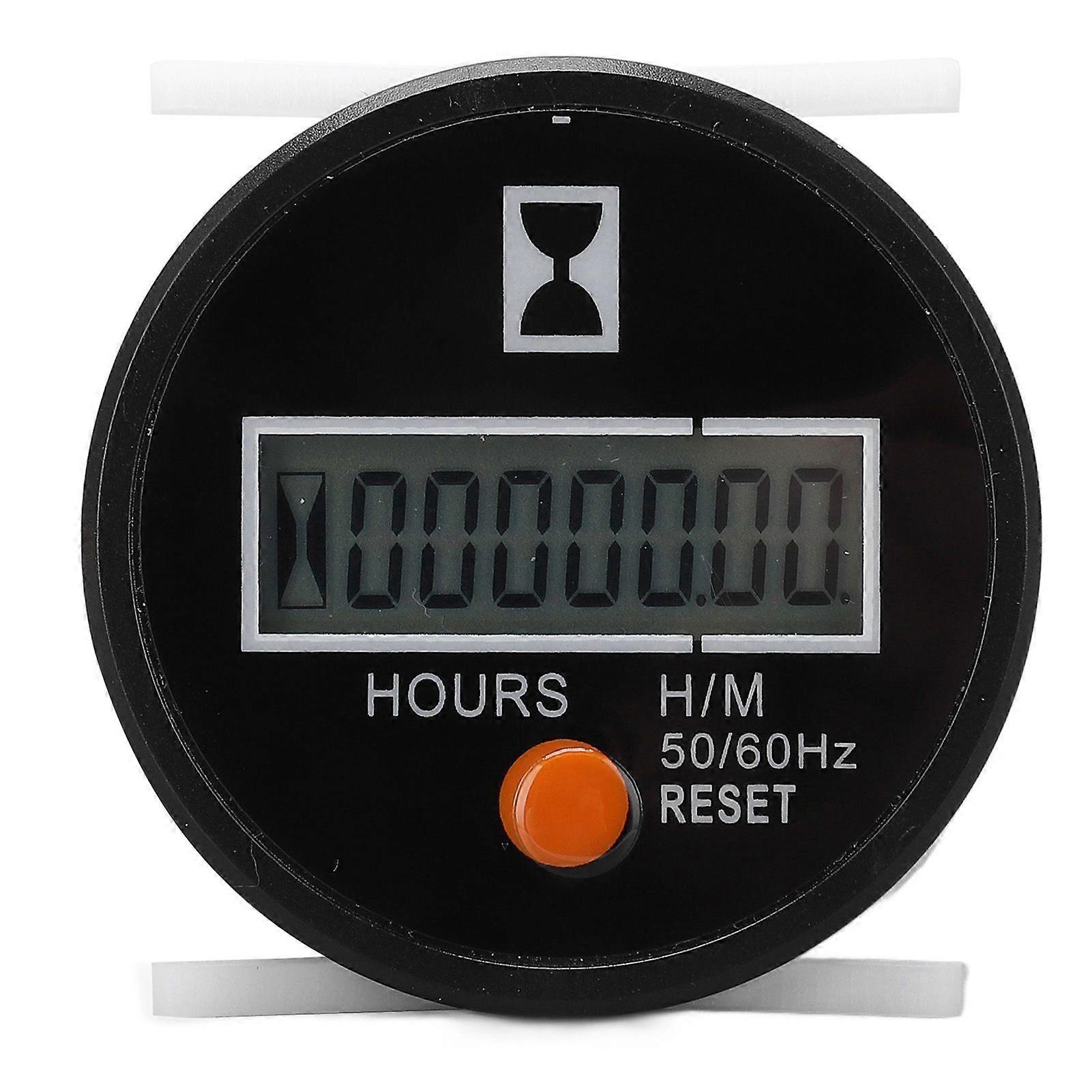 Digital Hour Meter High Precise Mechanical Hourmeter Wide Range Hour Gauge with Reset Button 24240V