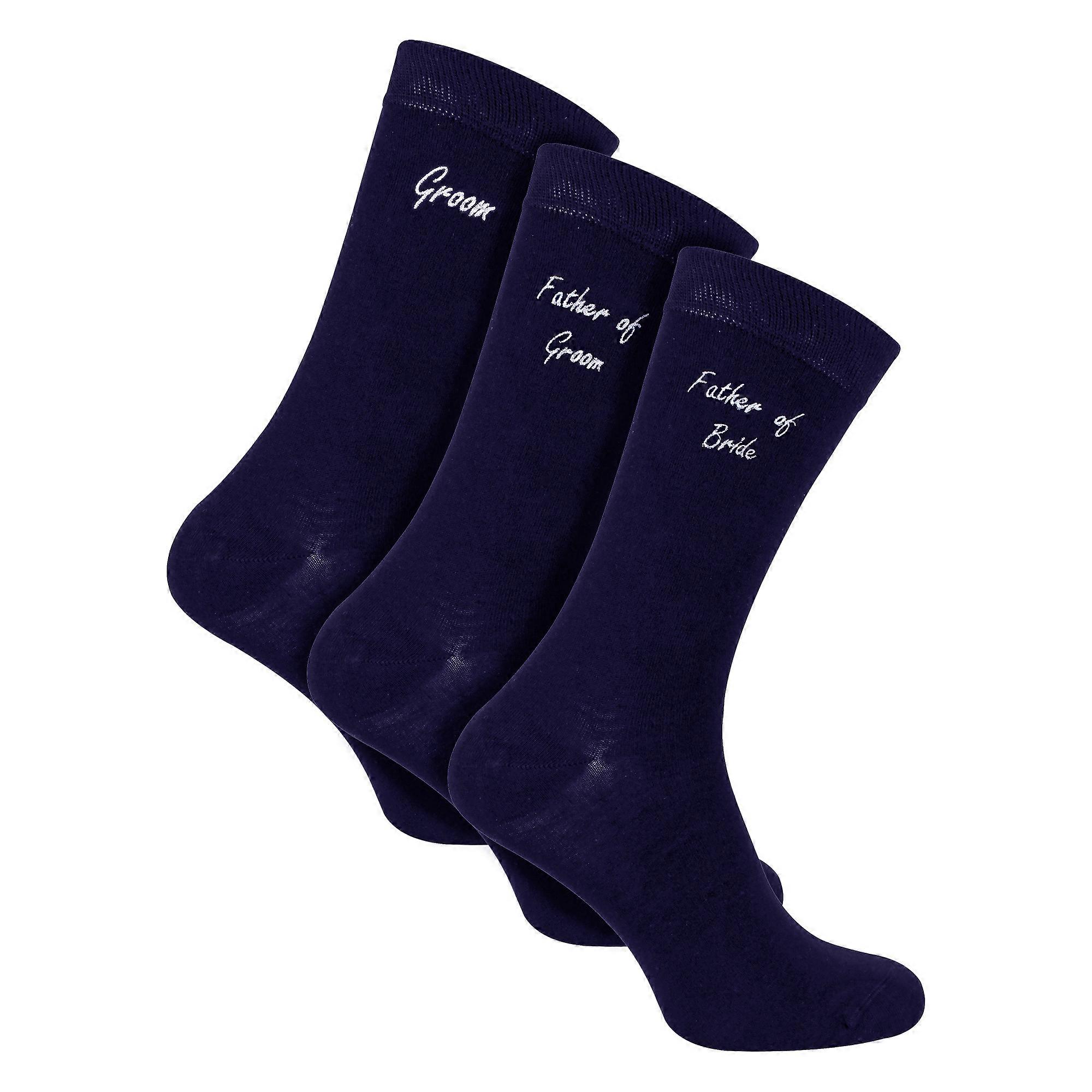 Sock Snob - 3 Pairs Mens Wedding Socks for Father of the Groom