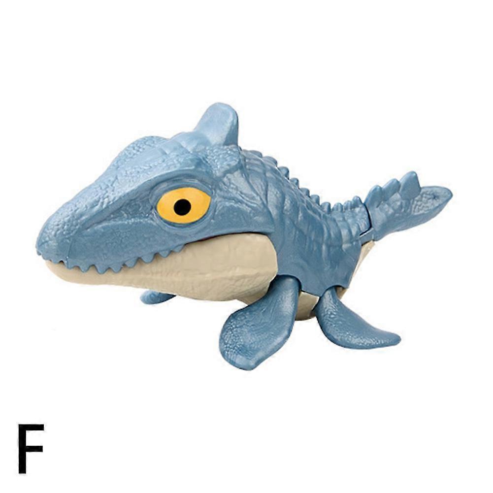 Biting Hand Dinosaur Toy Movable Joints Swaying Tail Interactive Imaginative Play Gift for Kids