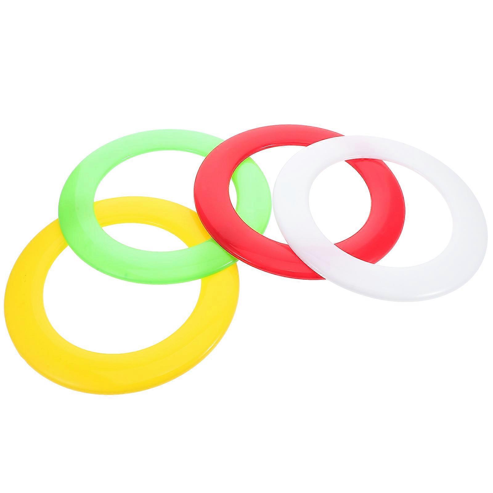 Flying Disc Beach Flying Disc for Activities 4Pcs Hollow Plastic Rings