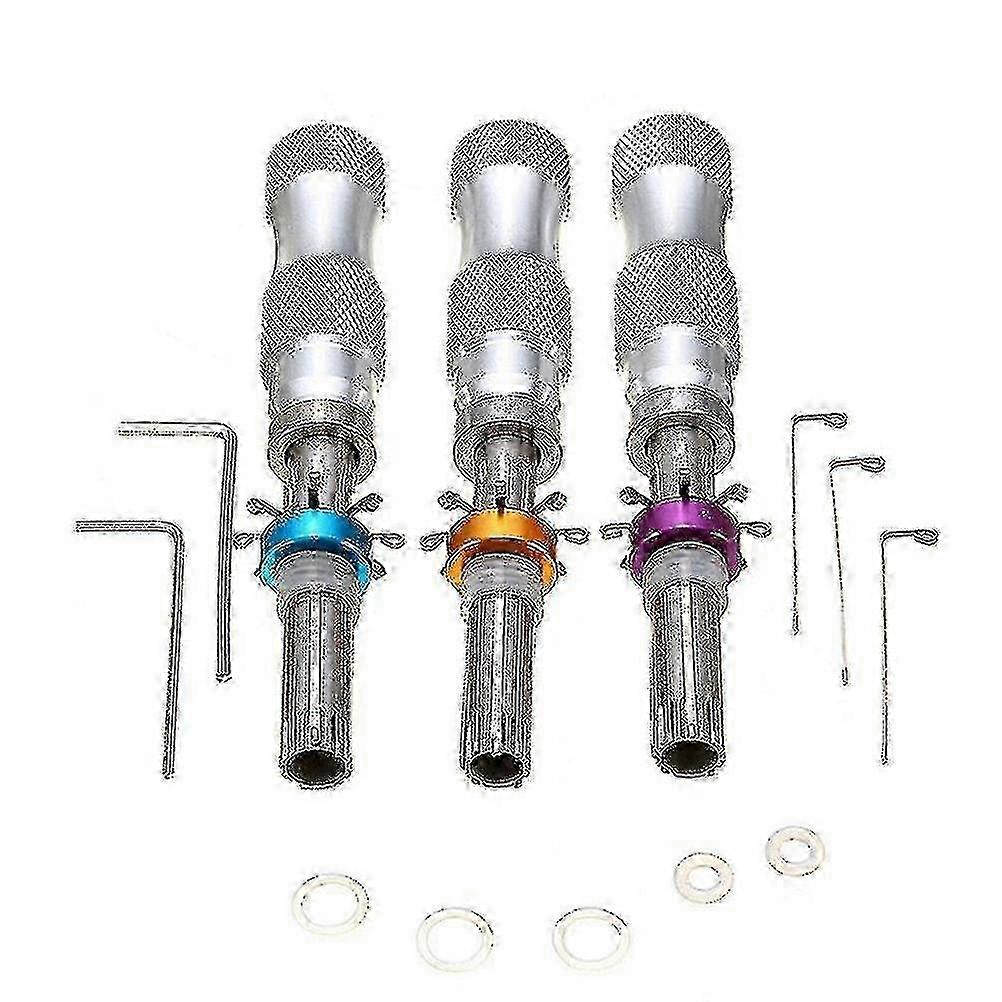 Cross pick tubular set for padlock - 3pcs locksmith tools