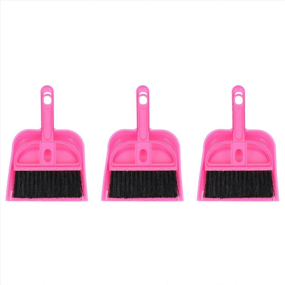 3X Mini Car Keyboard Cleaning Whisk Broom Dustpan Set