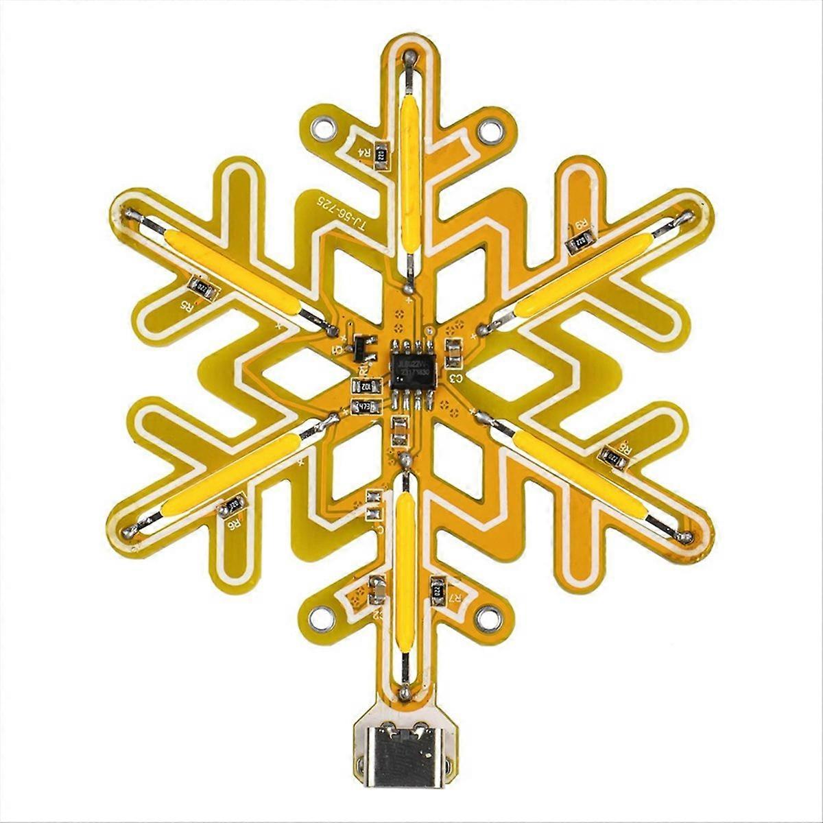 Snowflake Lamp Touch Stepless Dimming Touch Night Light Without Case