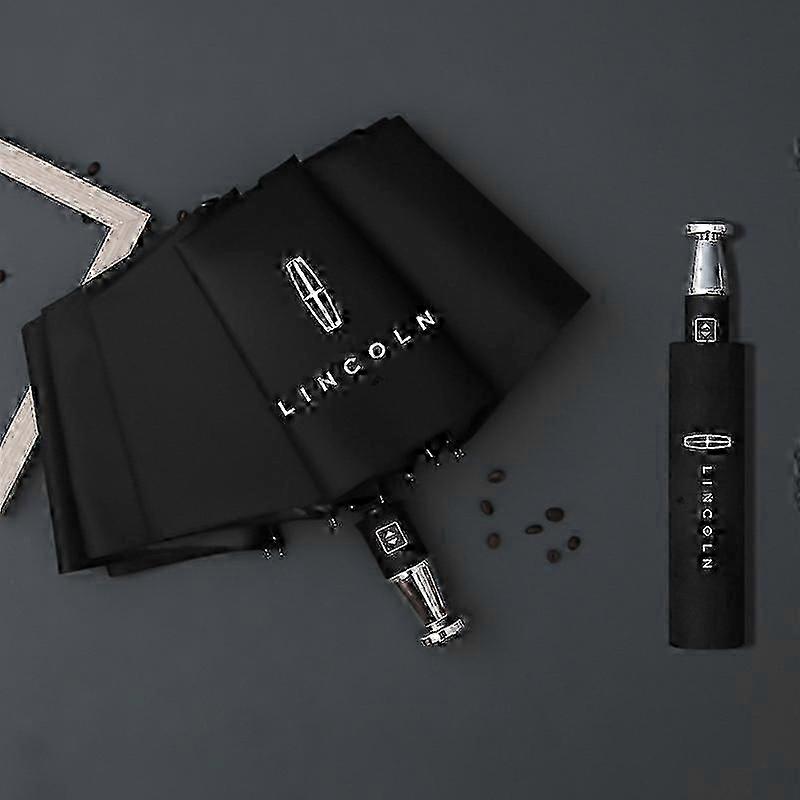 2025 Rain Windproof 10-bone Auto Logo Umbrella