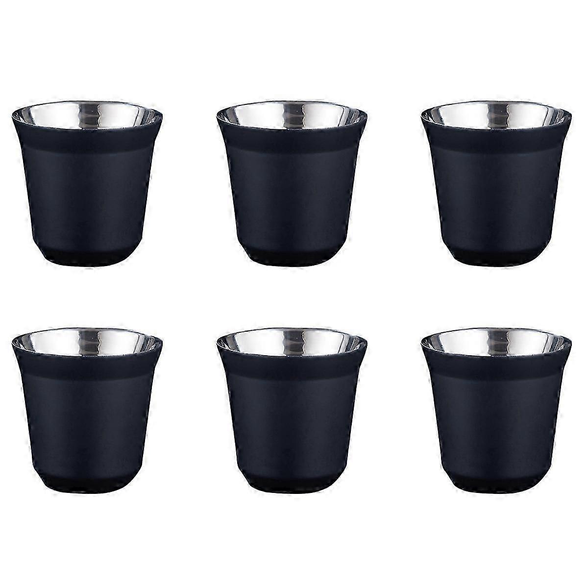 80Ml Double Wall Stainless Steel Espresso Cup Insulation,A