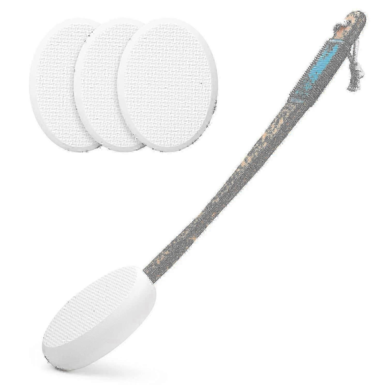 Back Moisturizer Applicator with 17-Inch Long Handle - 4 Replaceable Tips, Ideal for Christmas Gift2025