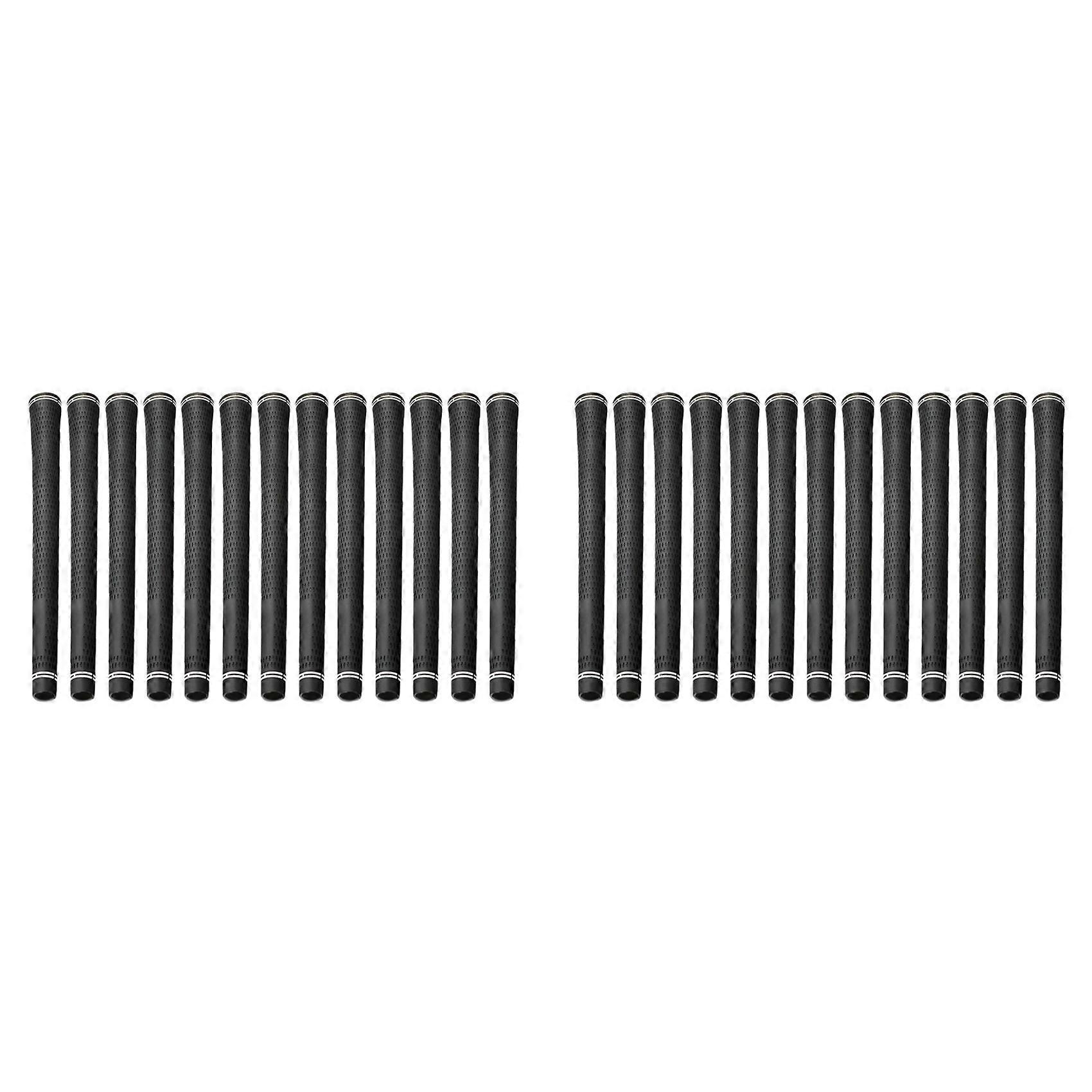 26PCS Golf Grip Classic Pattern Standard Natural Rubber
