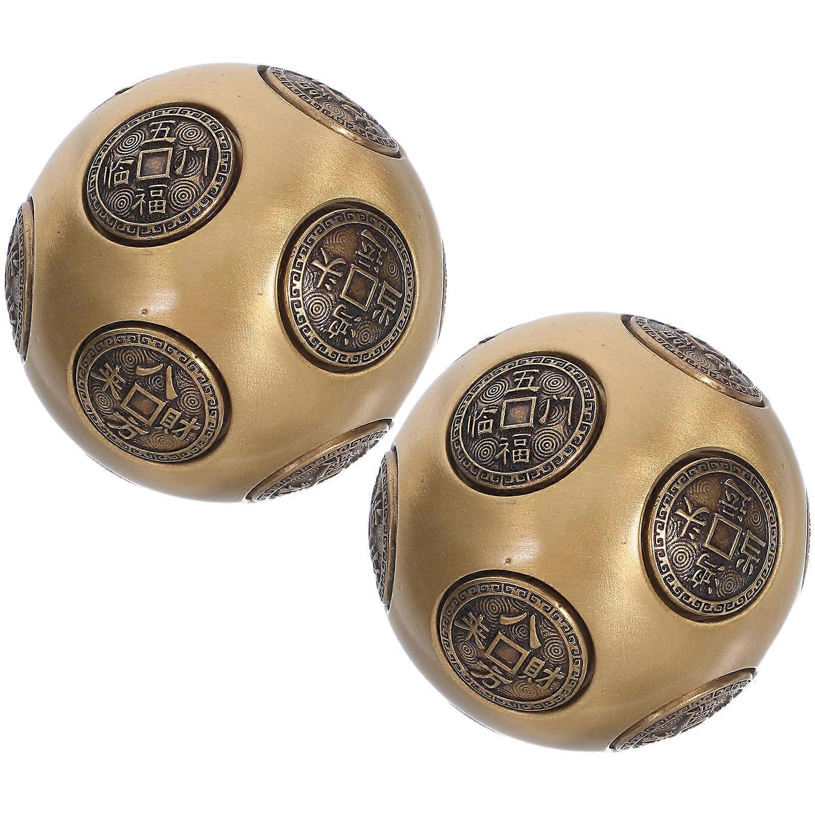 Hand Exercise Balls for Finger Workouts Brass Material Multi Color