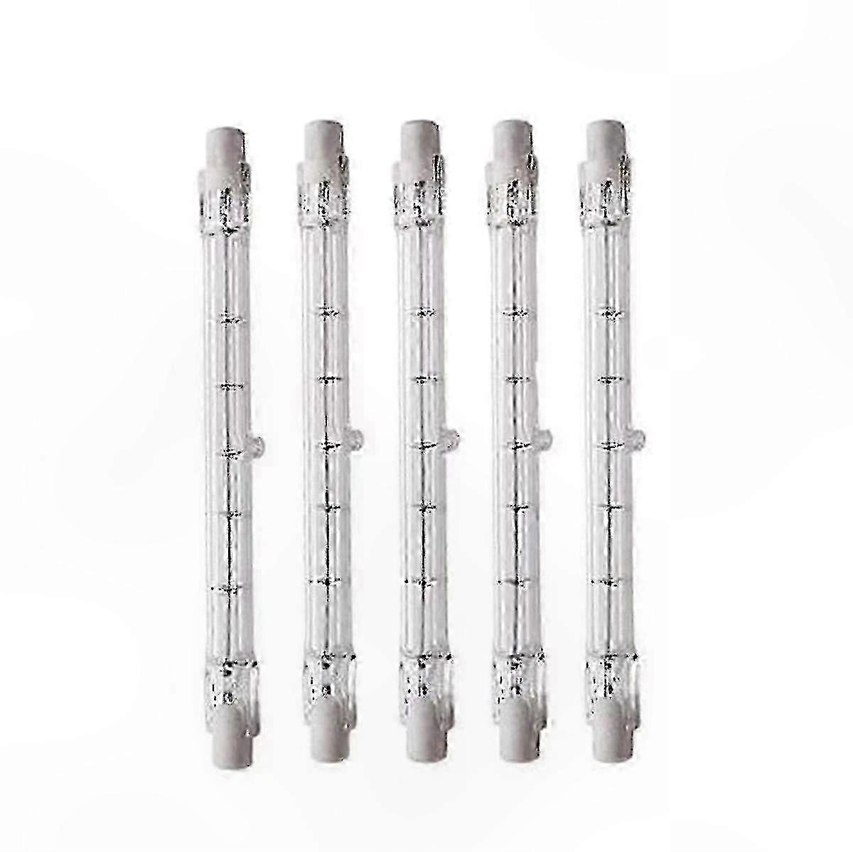 1000W R7s 189mm Dimmable Halogen Bulb, AC220-240V J189 Linear Floodlight for Outdoor Landscape, Security, and Street Lighting, Set of 5 Units