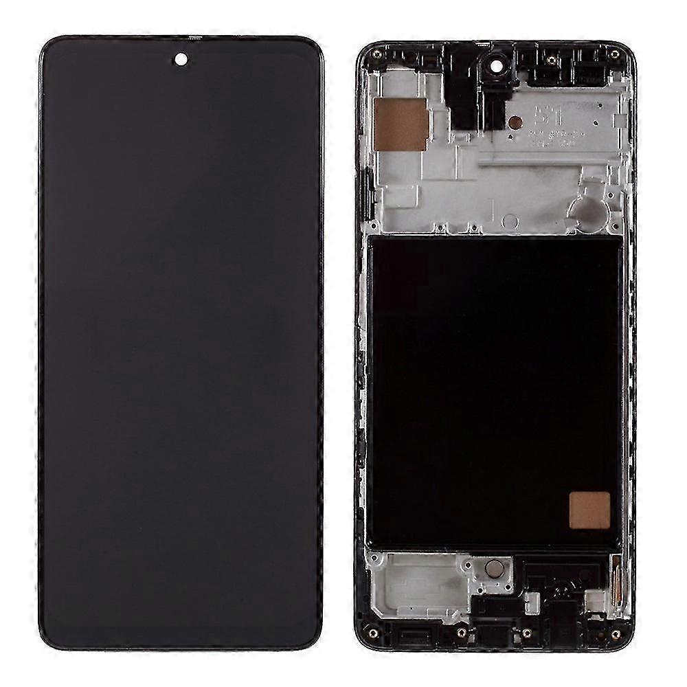 For Samsung Galaxy A51 Grade C LCD Screen and Digitizer Assembly + Frame Part (TFT Edition, without Fingerprint Function) (without Logo) Black
