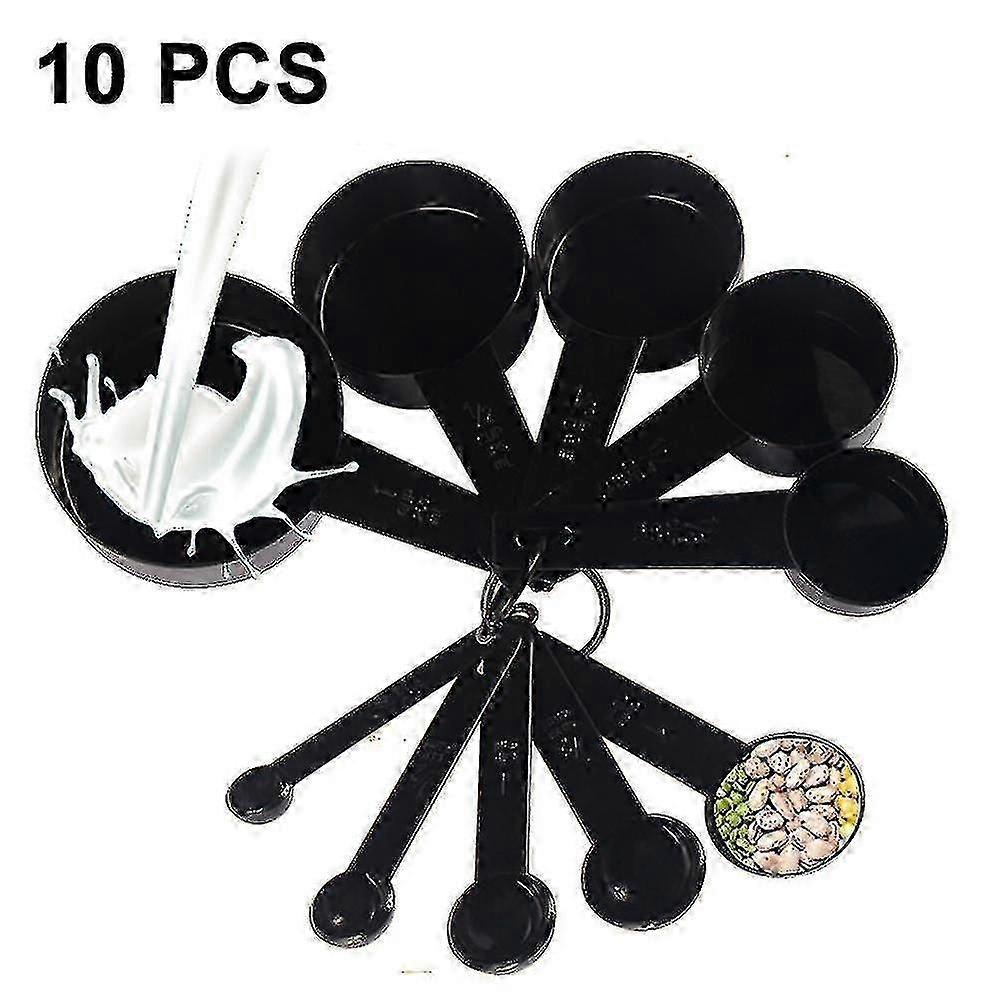 10 In 1 Measuring Spoons And Cups Set Kitchen Plastic Measuring Set For Measuring Dry And Liquid Ing