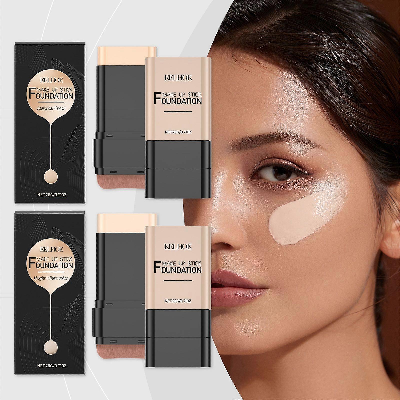 The Eelhoe Foundation Stick Series Is A Portable Multi-Color Foundation Stick That Provides Concealer, Brightens, Moisturizes, And Is Light Without Sm