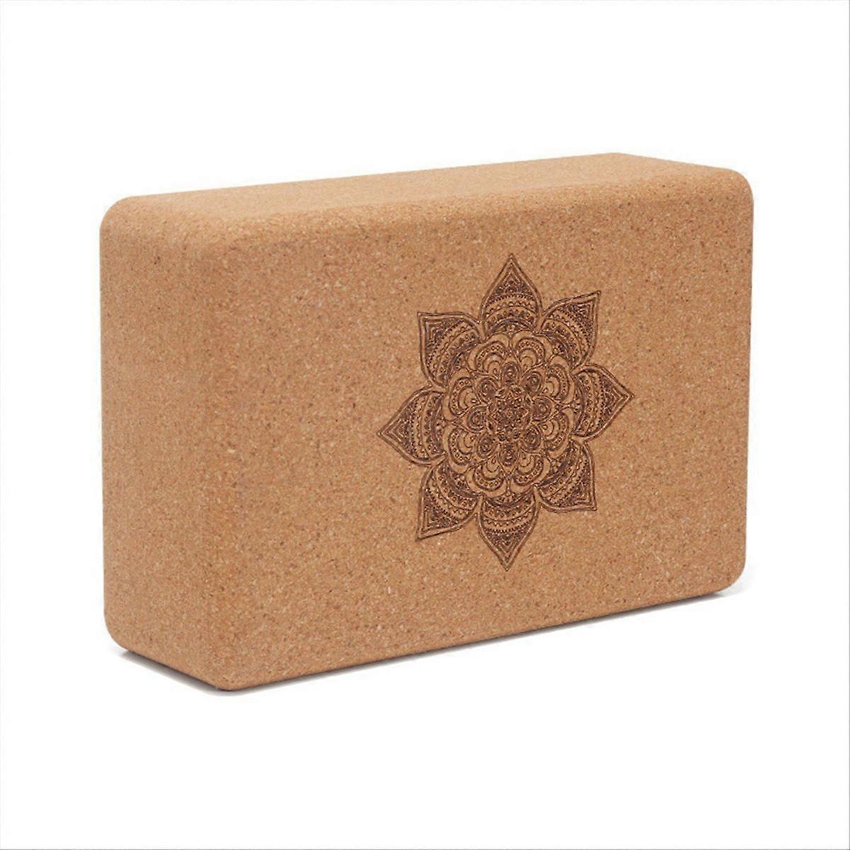Cork Yoga Block Gym Blocks Cork Yoga Brick Exercise Stretch Body A