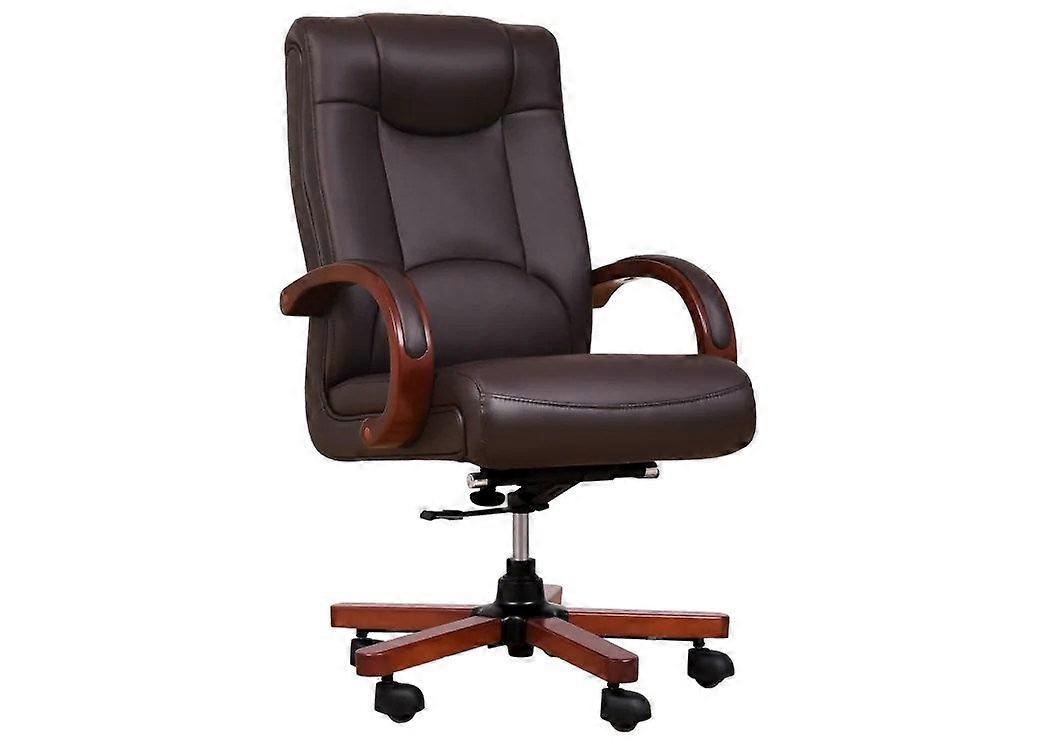 Lider Bruin Lederen Fauteuil