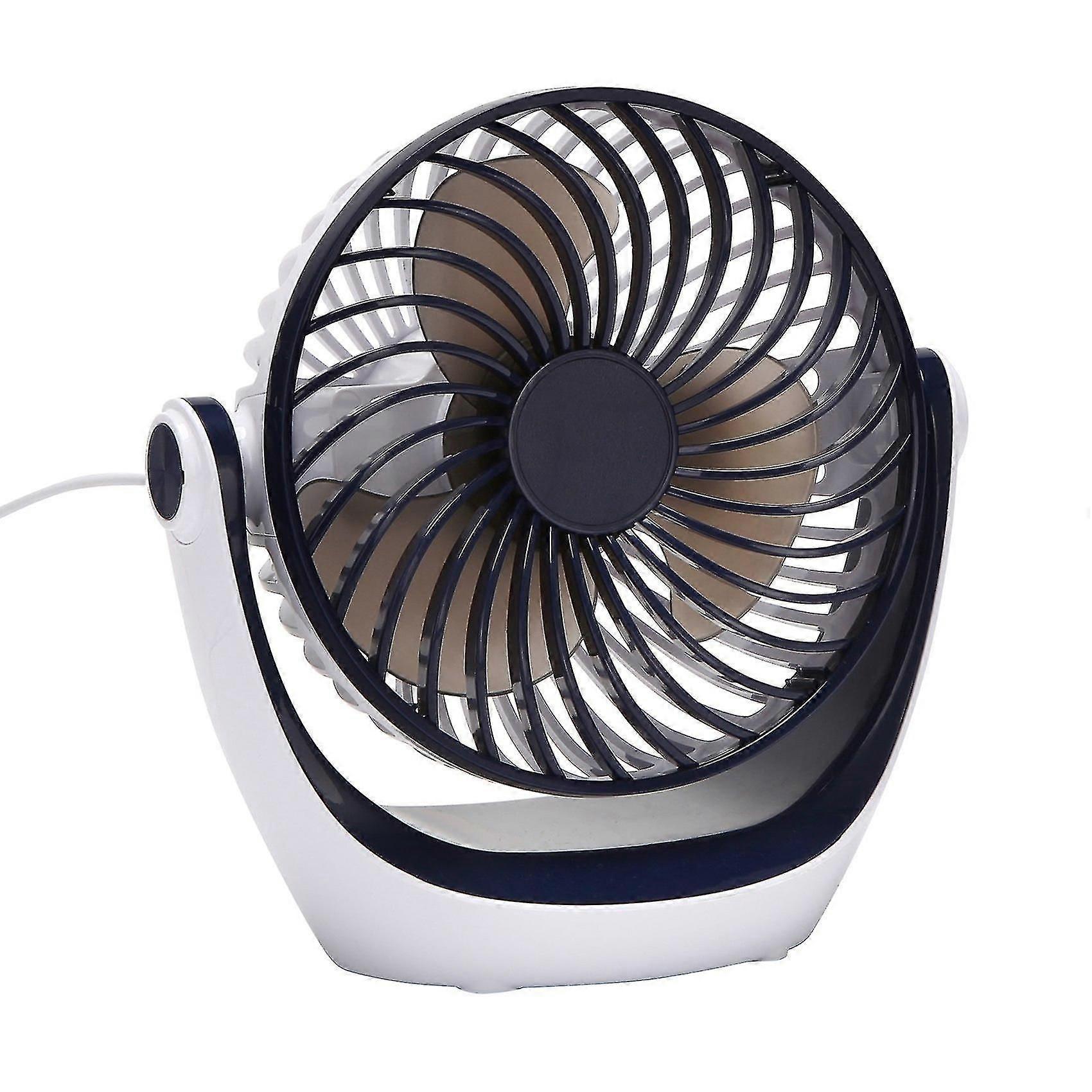 Desktop Fan Ultra-Quiet Speed Adjustable Head 360 Rotatable Household Fan