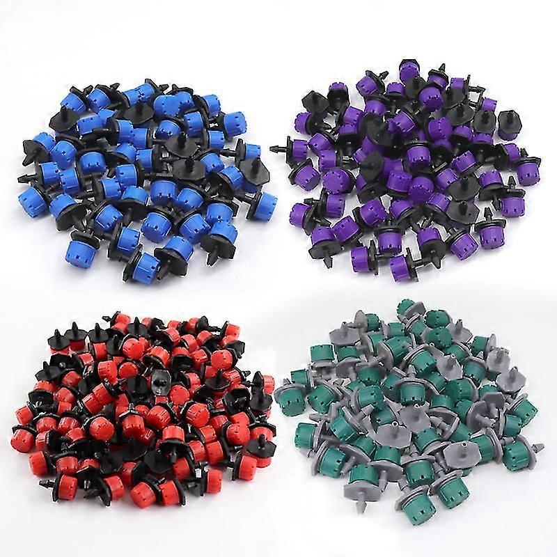 100 件 8 孔滴头，可调流量园艺滴灌喷头设备