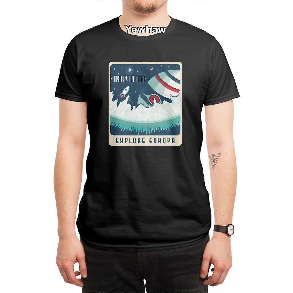 Explore Europa T-Shirt retro space travel Jupiter rocket