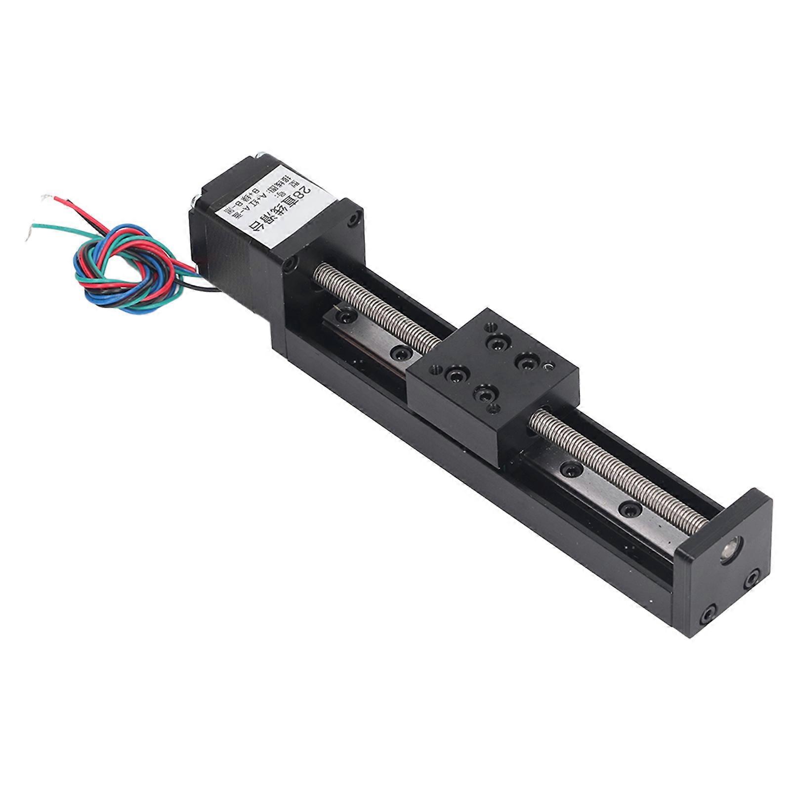Linear Slide Table High Accuracy Ballscrew Sliding Motion Stage Linear Guide Rail 100mm Stroke T6x4 