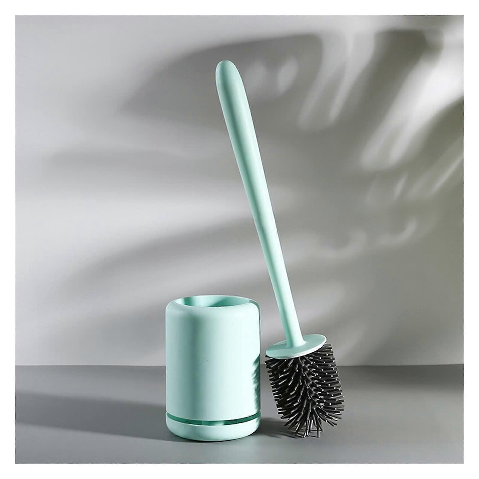 Toilet Brush With Fixed FlatHead Soft Bristles Bathroom Accessories