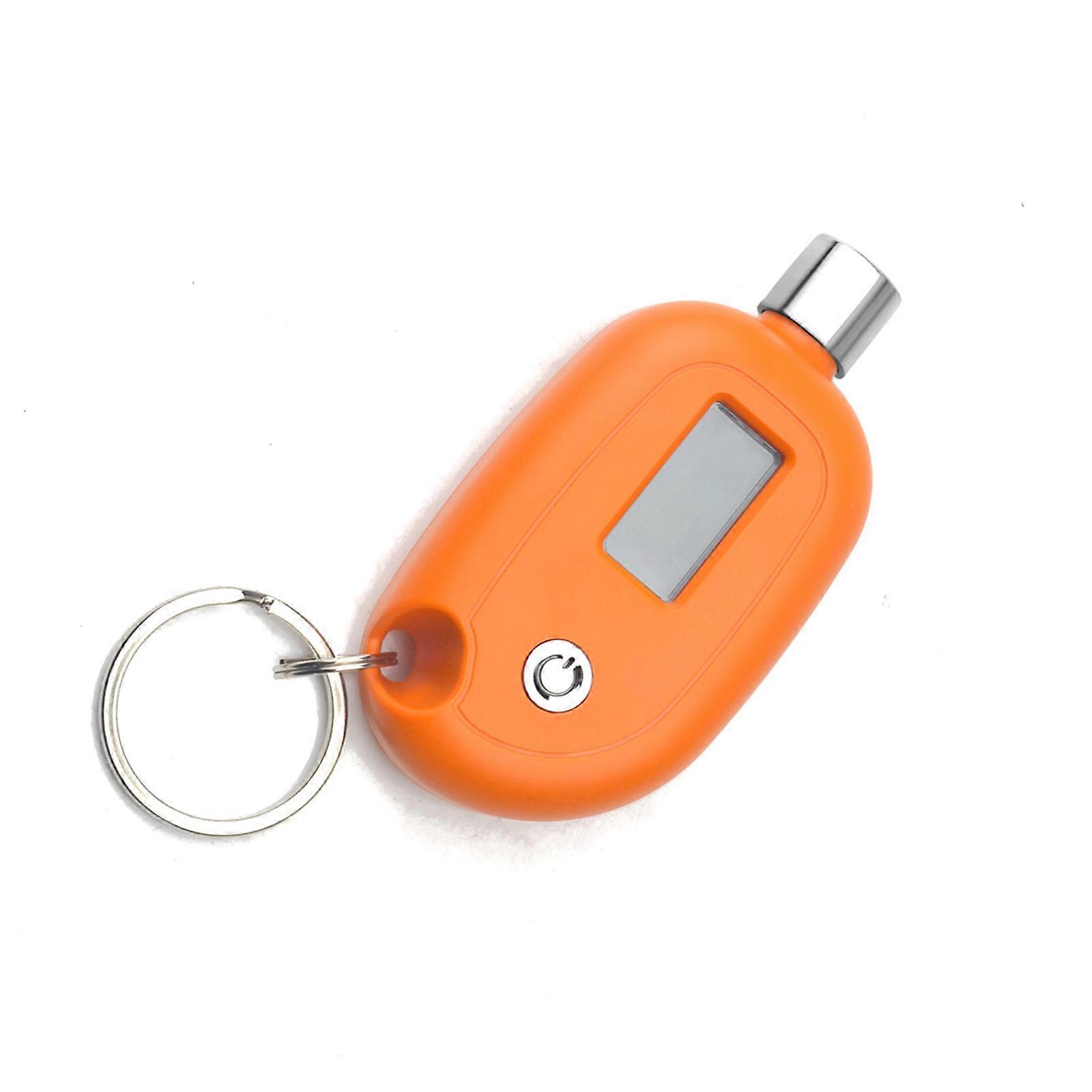 Portable Tire Pressure Meter With LCD Screen 4 Measurement Modes Tire Pressure Gauge Auto Shut Off Fuel Efficiency  Orange