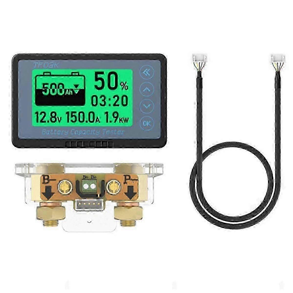 TF03K Coulomb Meter Battery Capacity Indicator Voltage Current Display Lead Acid Battery Detector 8