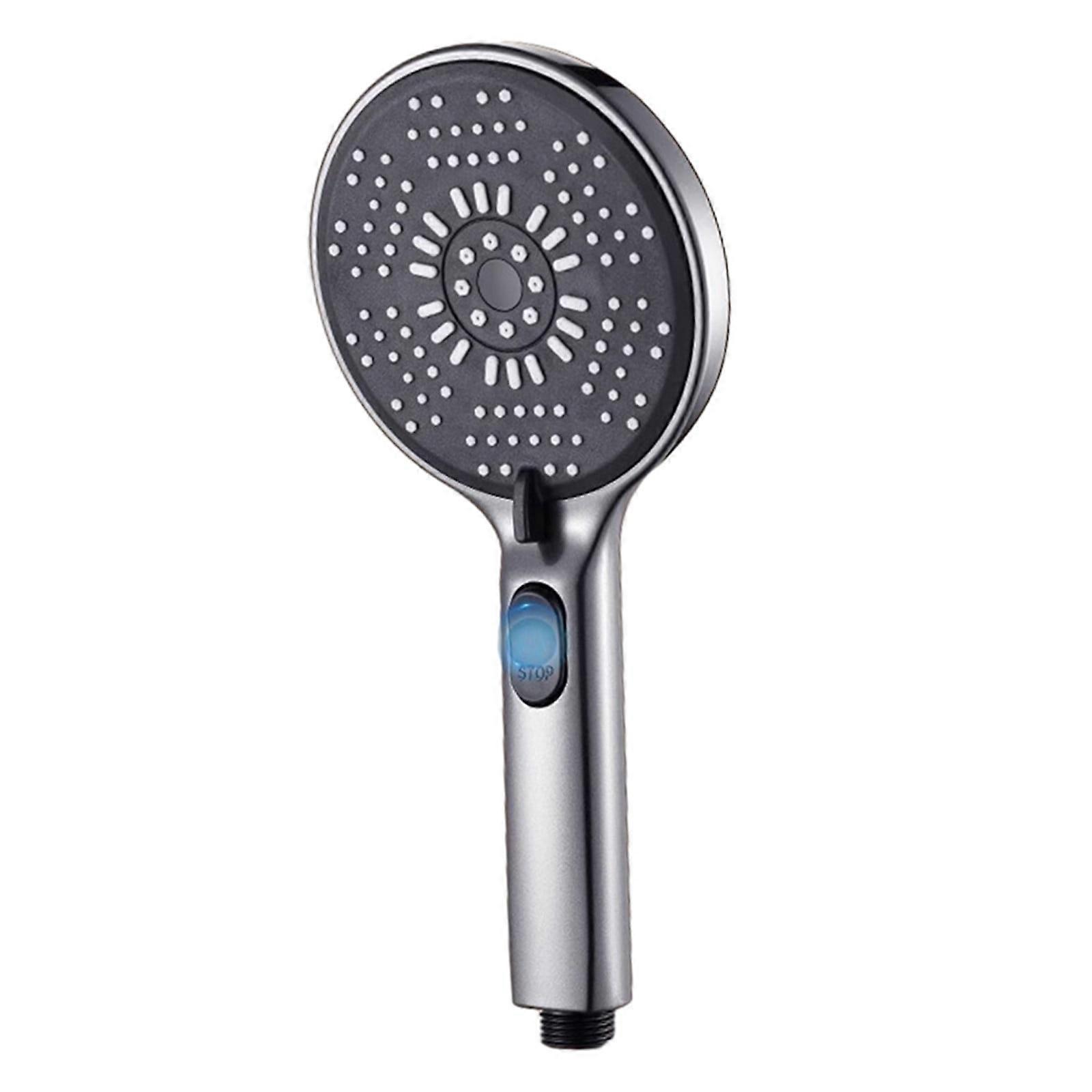 YgkuHd Turbo Shower Head Home Bath Shower Nozzle Water Heater Filter Shower ,5 Bathing Modes, One Pressurised Water Stop Function Shower Head.