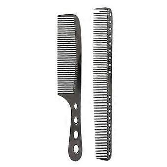 Portable Aluminum Hair Combs Salon Anti Static Styling Comb Hairdressing Tool(Black )