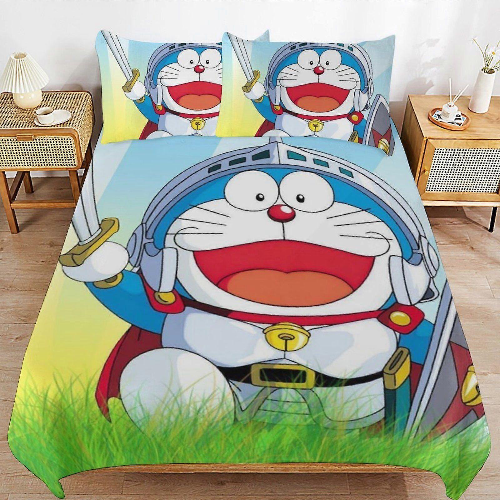 q90 Doraemon Future Adventures Practical Sleep Layer Strong Threads Functional Structure Soft Comfort Duvet Cover Sets Pick d90