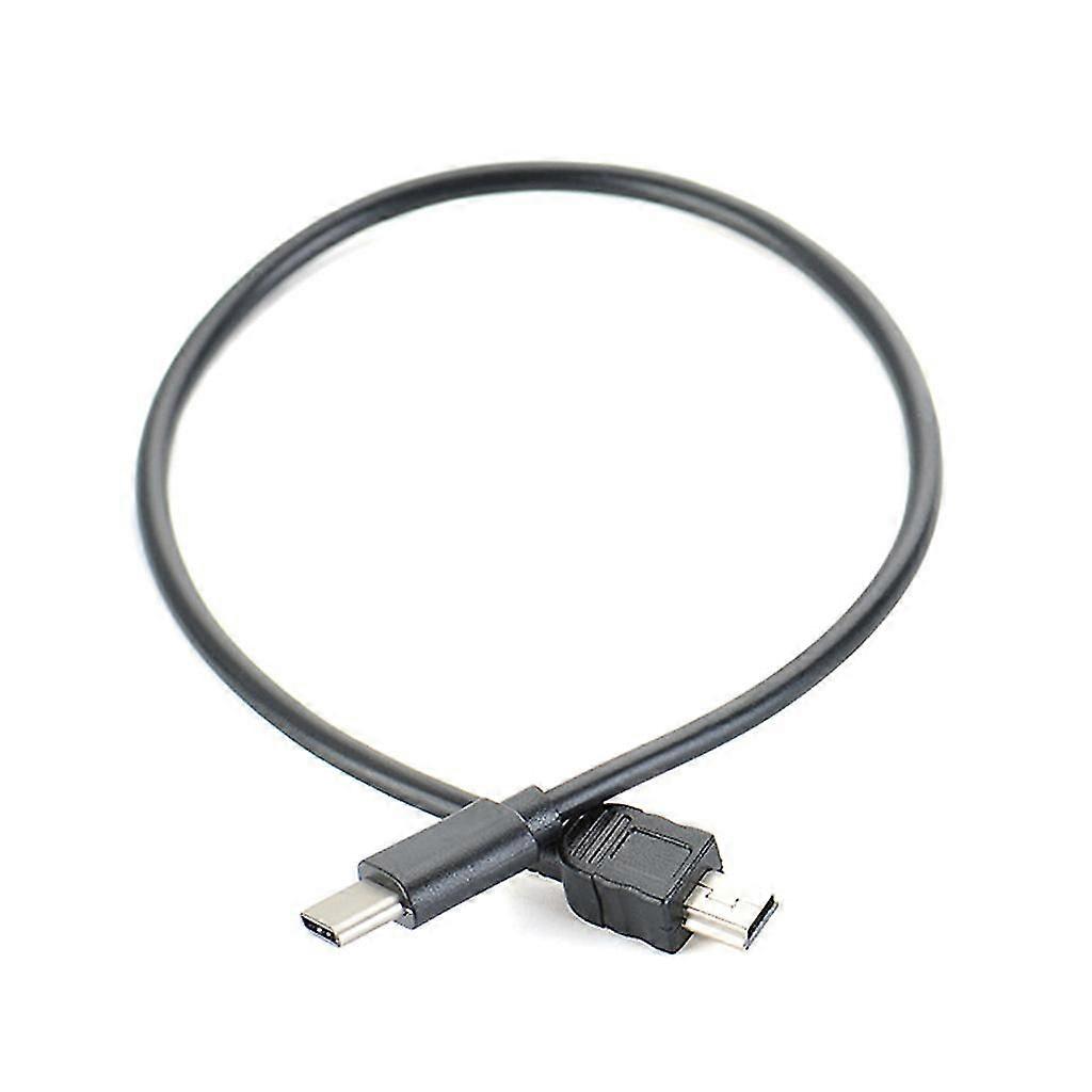 30cm Type C to Mini USB Camera OTG Copy Conversion Cable Black