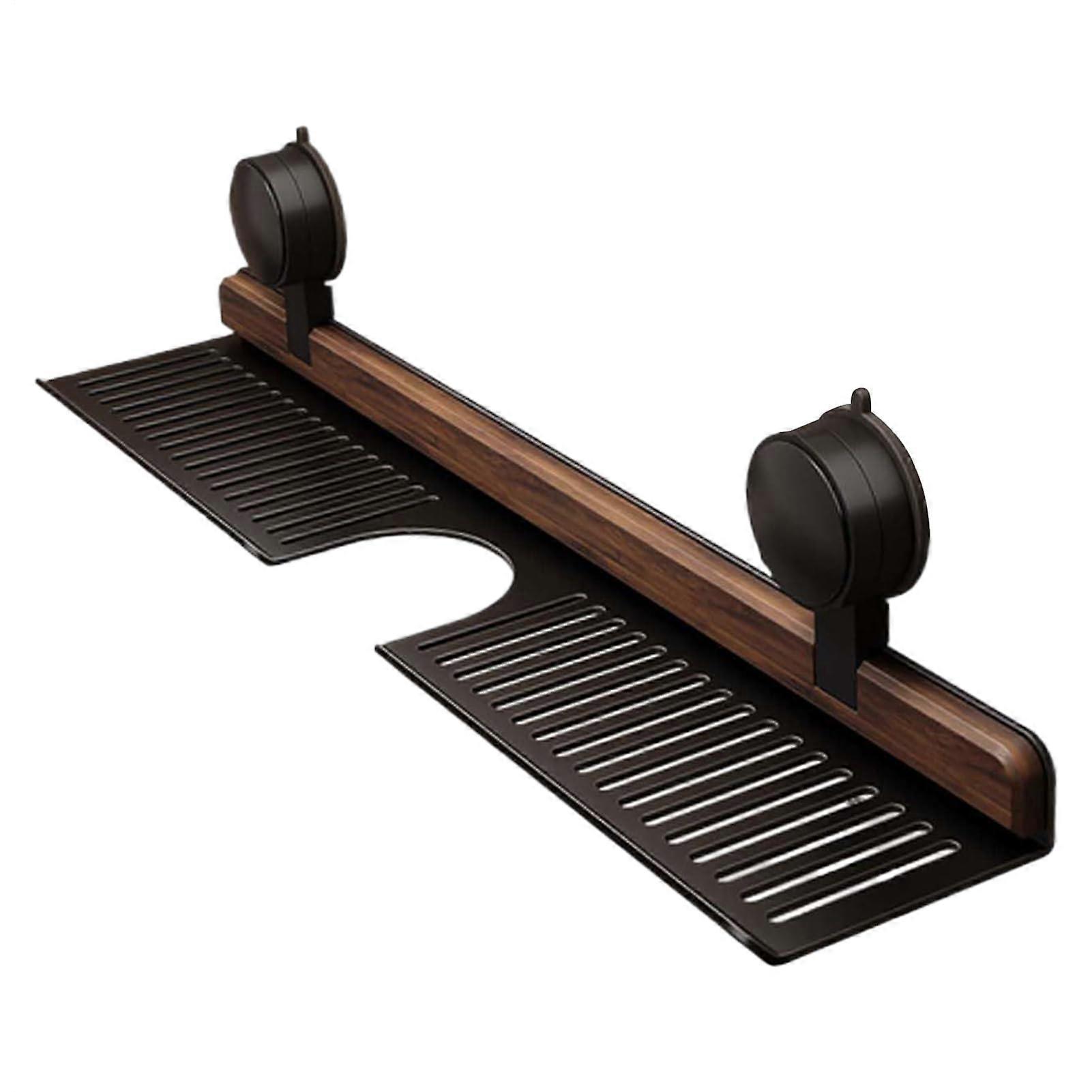 Suction Shelves For Bathroom NoDrill Shower Shelf With Sturdy PE Suction Cups SpaceSaving Organizer