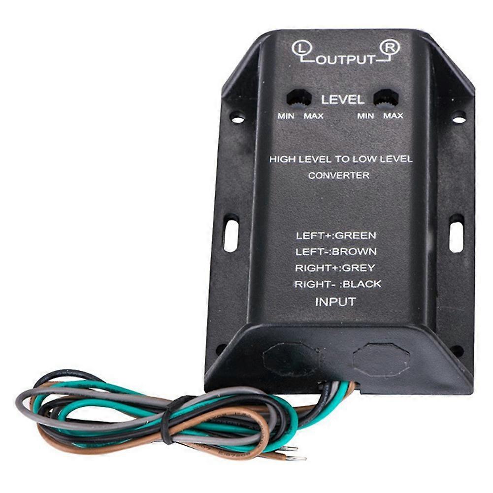High to Low Line Level Adjustable Adapter 2 Channel Speaker to Converter