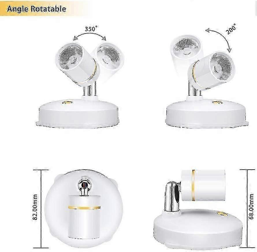 Τηλεχειριστήριο Dimmable LED Spotlight, μπαταρία που χρησιμοποιείται Stick-On περιστρεφόμενο φως έμφασης για την εσωτερική τέχνη τοίχων εικόνων
