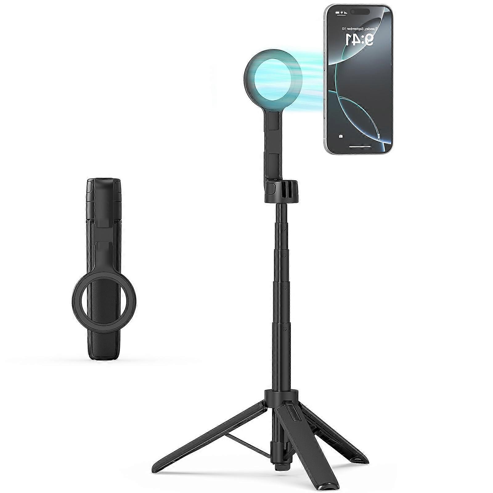 Multi Angle Magnetic Phone Tripod Stand With Expandable Cold Shoe Interfaces for Phone 17 16 15 14 Smartphone Holder Multicolor