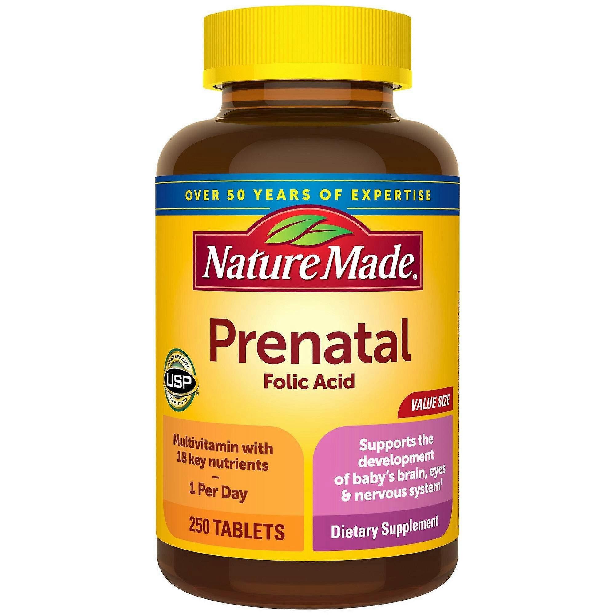 Nature Made Prenatal Multivitamin Tablets, 250 Ea