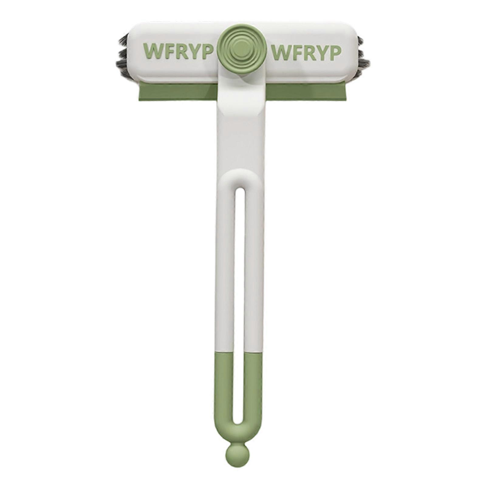 3 In 1 Rotating Crevices Brush For Tight Space With Flexible Head And Ergonomic Handle Durable Plastic Cleaning Tool  Purple