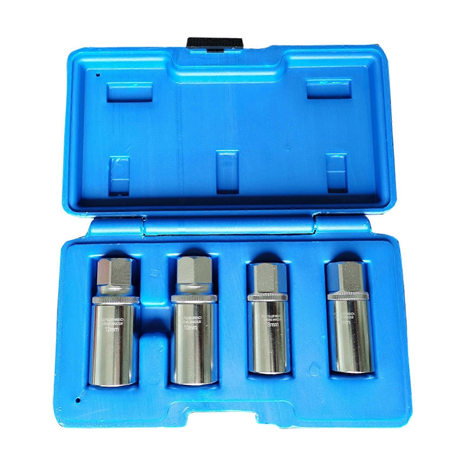 4Pcs Broken Screw Remover Heavy Duty Bolt Extraction Tool Suitable With Various Size Fasteners Multicolor